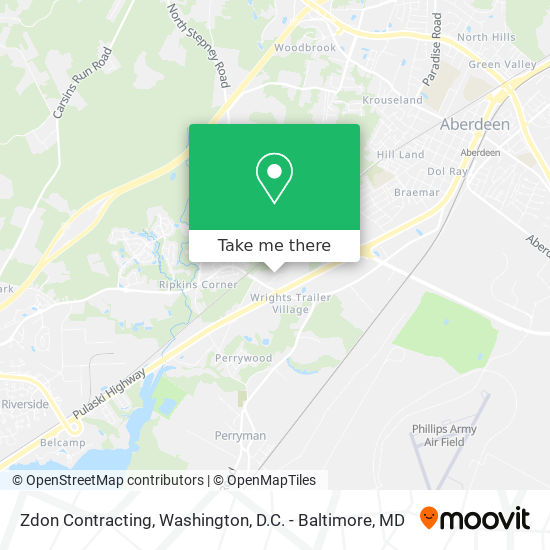 Zdon Contracting map