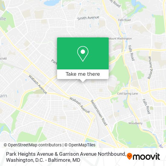 Park Heights Avenue & Garrison Avenue Northbound map