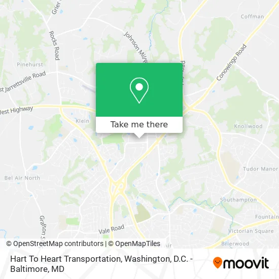 Hart To Heart Transportation map