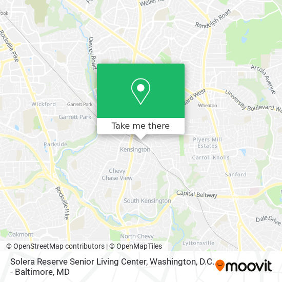 Solera Reserve Senior Living Center map