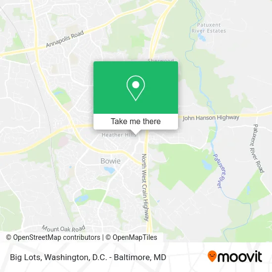 Mapa de Big Lots