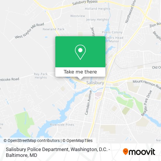 Salisbury Police Department map