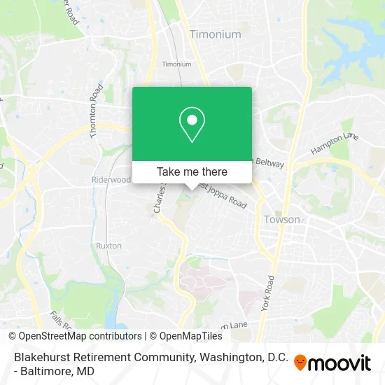 Blakehurst Retirement Community map