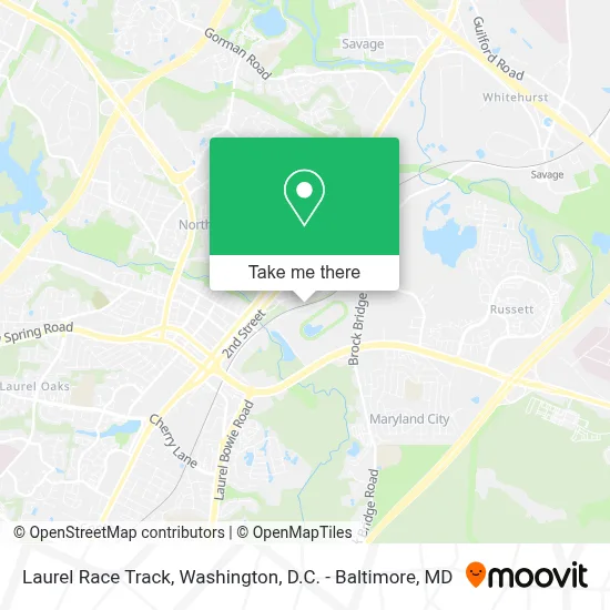 Laurel Race Track map
