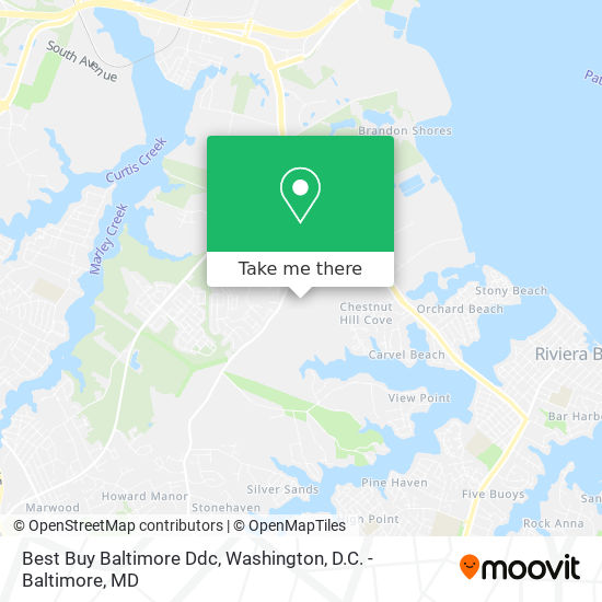 Best Buy Baltimore Ddc map