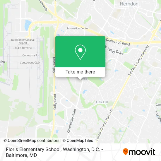 Mapa de Floris Elementary School