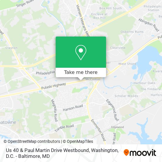 Mapa de Us 40 & Paul Martin Drive Westbound