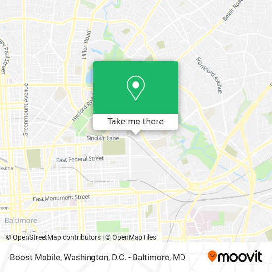 Boost Mobile map