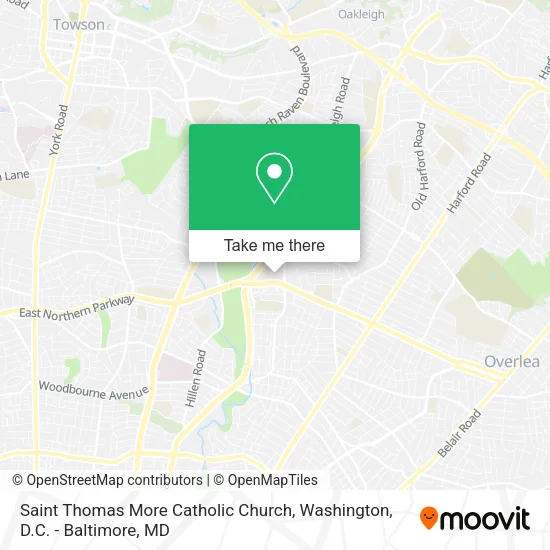 Saint Thomas More Catholic Church map