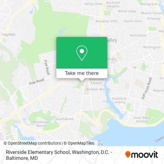 Riverside Elementary School map