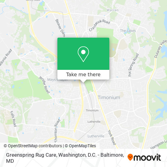 Greenspring Rug Care map