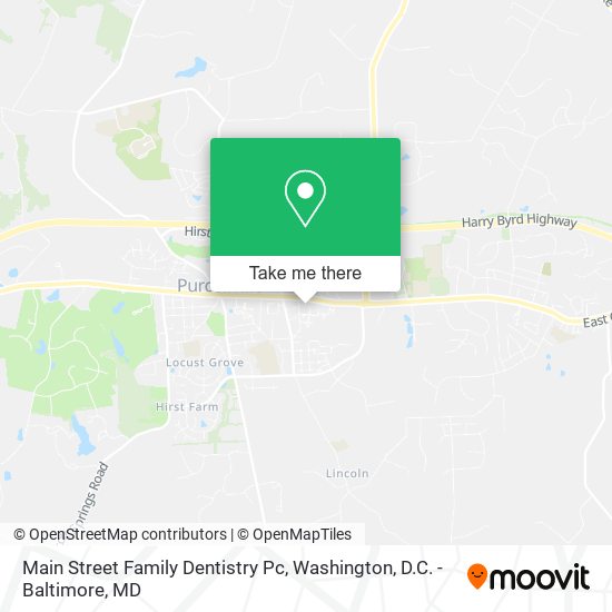 Main Street Family Dentistry Pc map