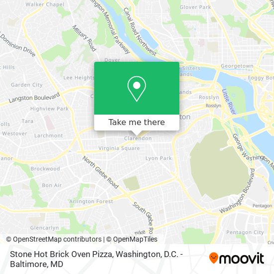 Stone Hot Brick Oven Pizza map