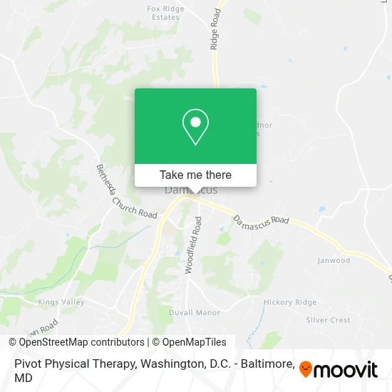 Pivot Physical Therapy map