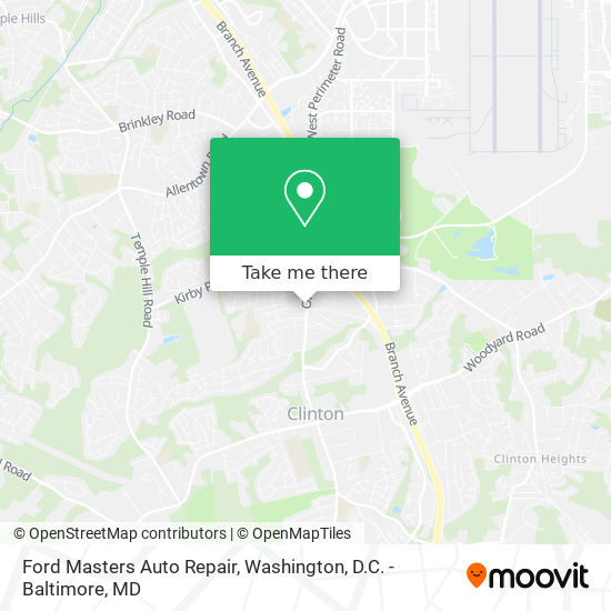 Mapa de Ford Masters Auto Repair