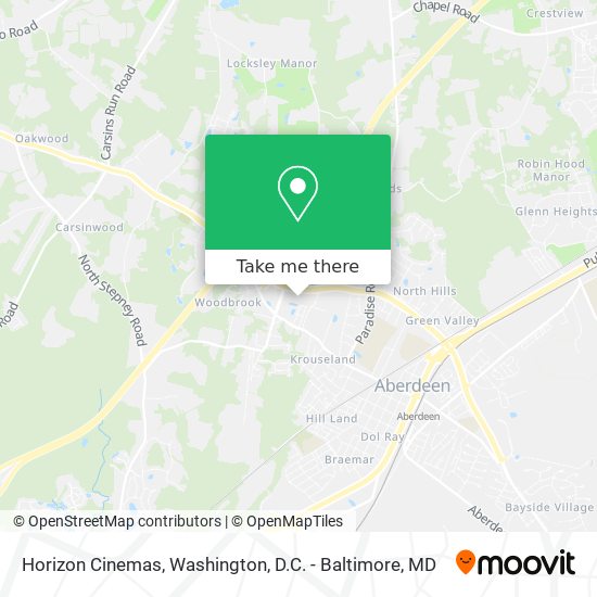 Horizon Cinemas map