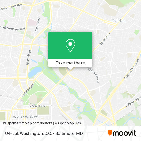 U-Haul map