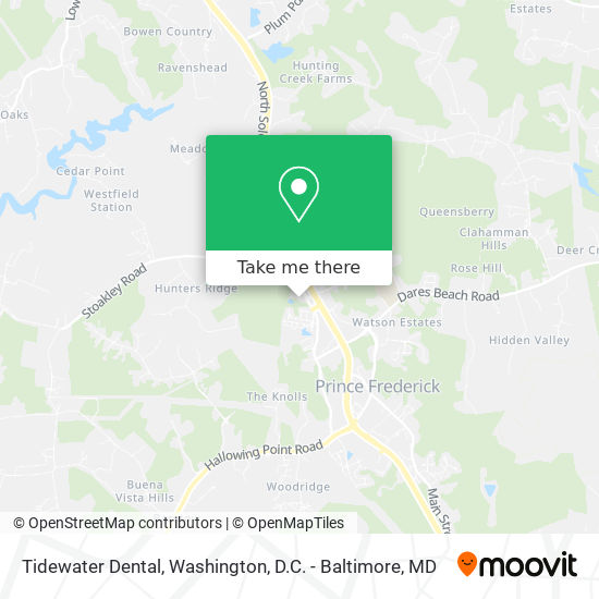 Mapa de Tidewater Dental