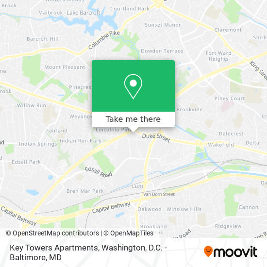 Key Towers Apartments map