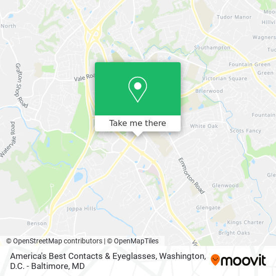 America's Best Contacts & Eyeglasses map