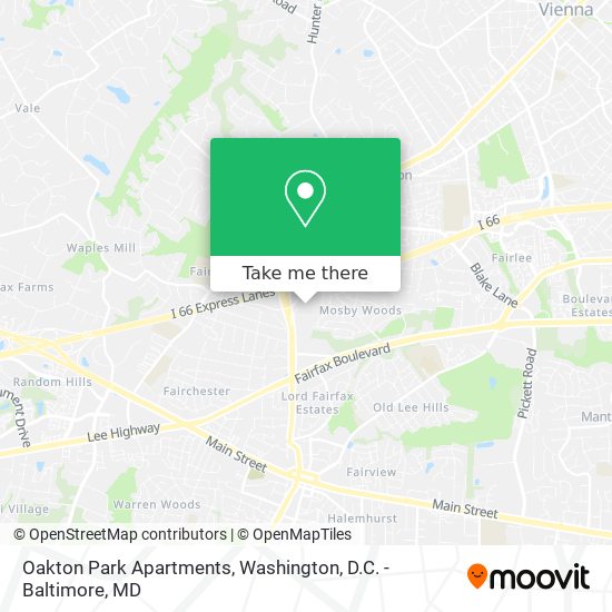 Mapa de Oakton Park Apartments