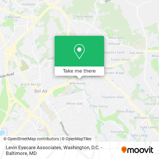 Levin Eyecare Associates map