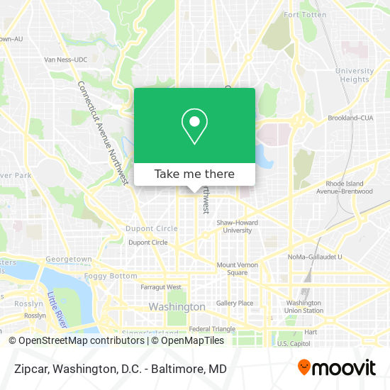 Zipcar map