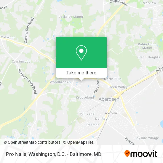 Pro Nails map
