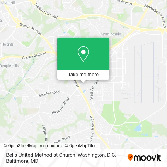 Bells United Methodist Church map