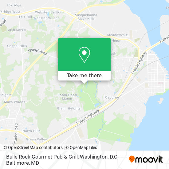 Mapa de Bulle Rock Gourmet Pub & Grill