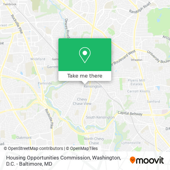 Housing Opportunities Commission map