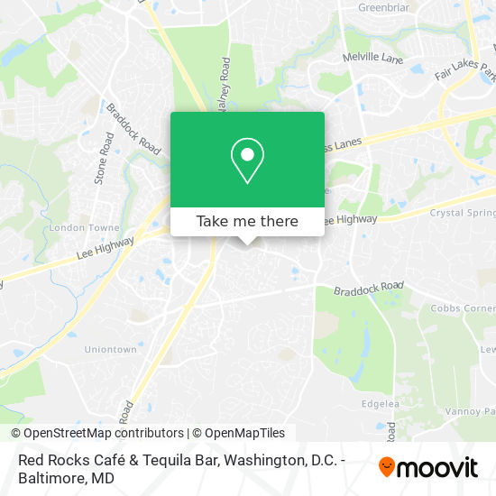 Mapa de Red Rocks Café & Tequila Bar