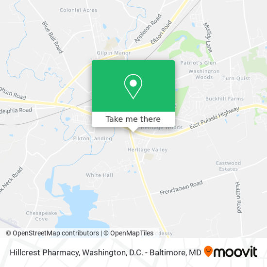 Mapa de Hillcrest Pharmacy