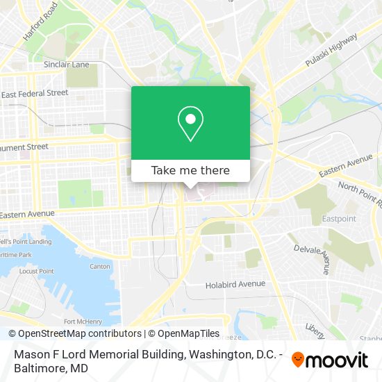 Mason F Lord Memorial Building map