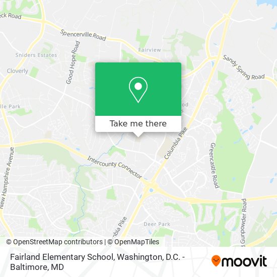 Fairland Elementary School map