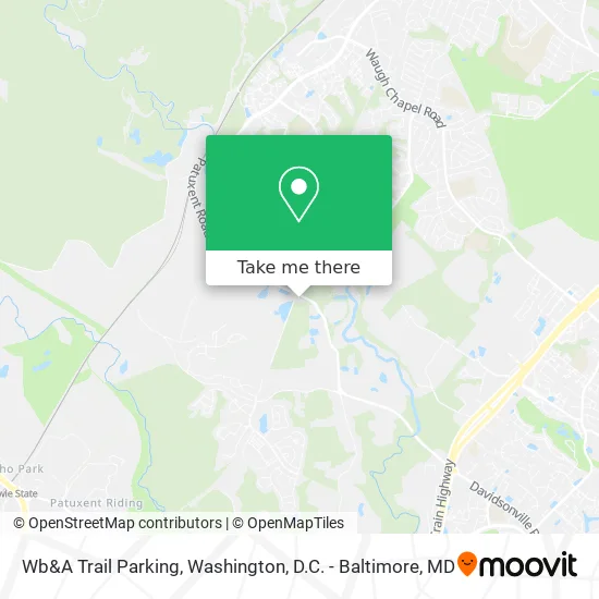 Wb&A Trail Parking map