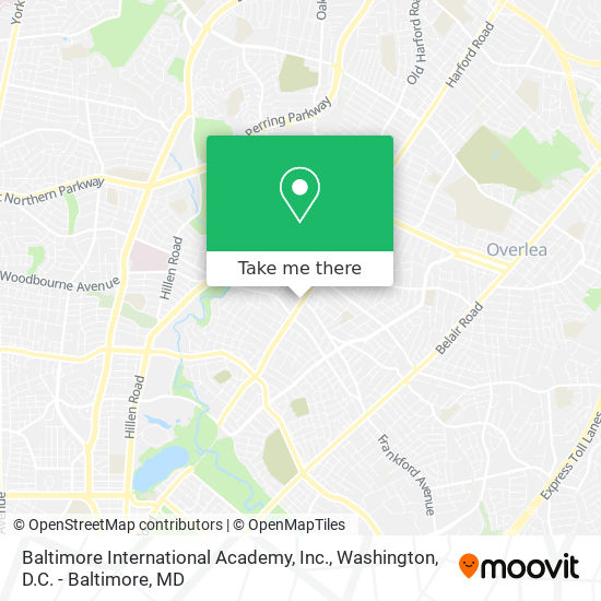 Baltimore International Academy, Inc. map