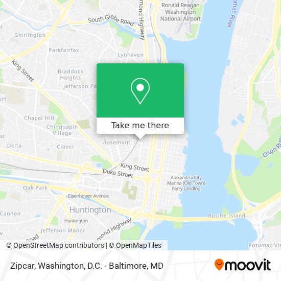 Zipcar map