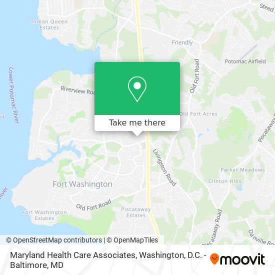 Maryland Health Care Associates map