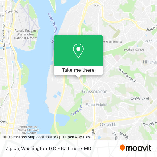 Zipcar map