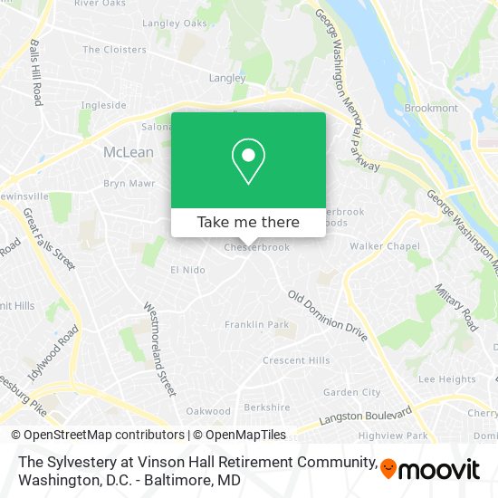 The Sylvestery at Vinson Hall Retirement Community map