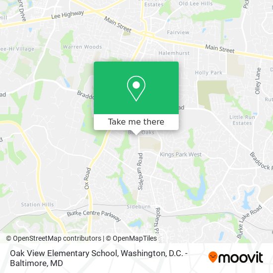 Oak View Elementary School map