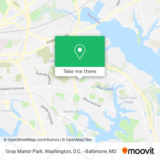 Gray Manor Park map