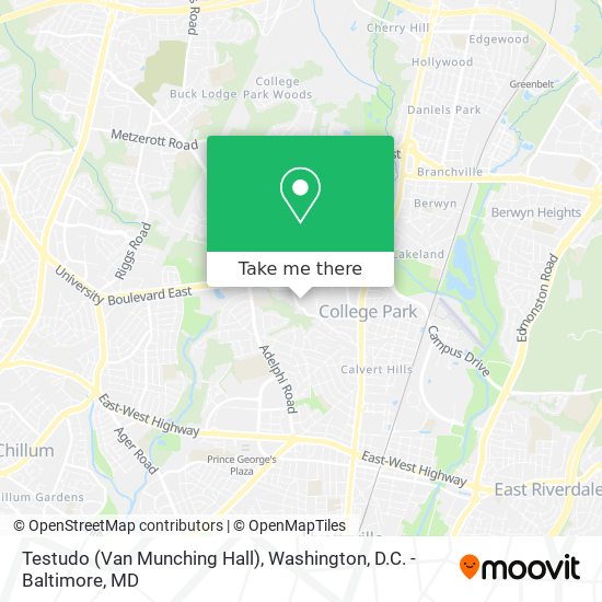 Testudo (Van Munching Hall) map