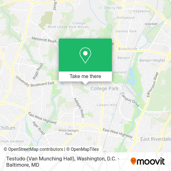 Testudo (Van Munching Hall) map