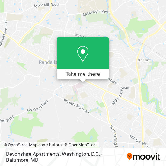 Devonshire Apartments map