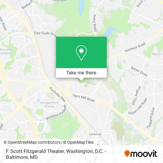 Mapa de F. Scott Fitzgerald Theater