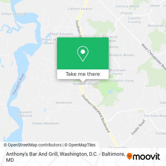 Anthony's Bar And Grill map