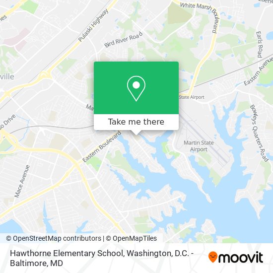 Hawthorne Elementary School map