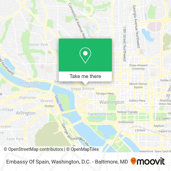 Embassy Of Spain map